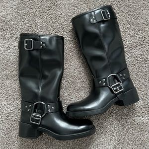 Black H&M Biker Boots